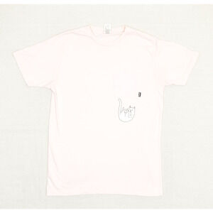 Ripndip Men's T Shirt Short Sleeve Solid Pocket Tee Cat Cotton Pink Size L